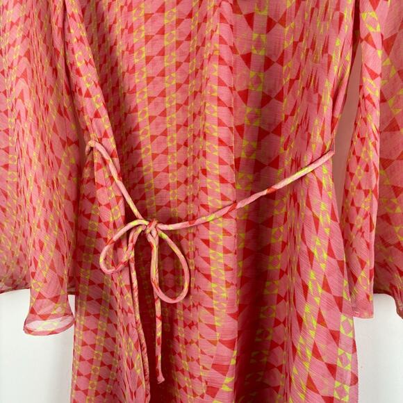 NWT MISA Petra Pink Long Sleeve Mini Dress - Picture 8 of 11